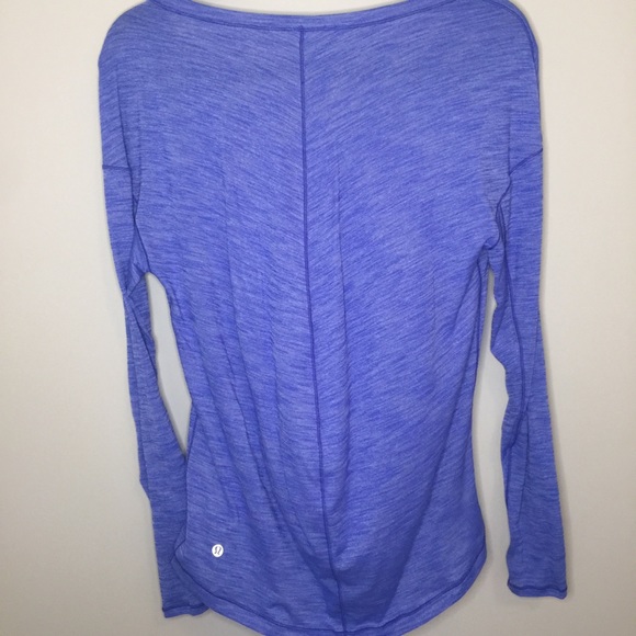 lululemon athletica Tops - Lululemon Heathered Purple/Blue Long Sleeve Tee